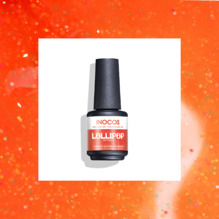 Efeito Lollipop- Laranja Glitter Colorido Inocos