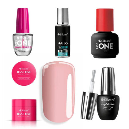 Kit de gel para unhas difíceis - Gel de construção Cover Thick 100g UV Silcare - sem TPO