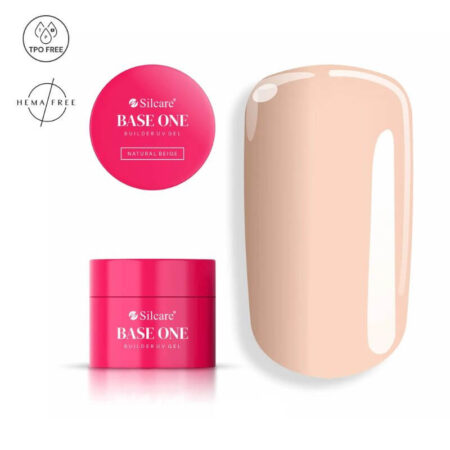 Gel de Construção Shimmer Natural Beige  50g - Sem HEMA e sem TPO - Silcare