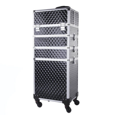Mala de Transporte XXXL 4 em 1 Diamond 3D - Preta ref.9572