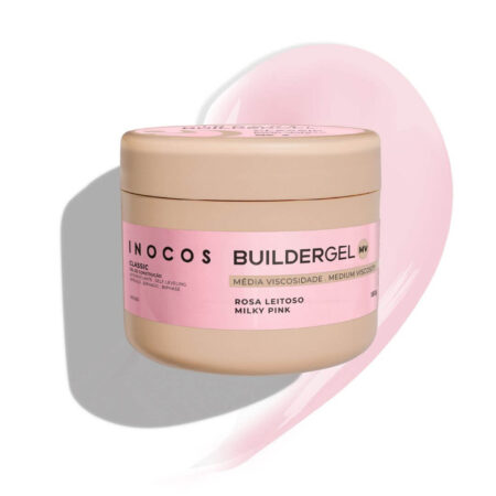 Gel de Construção Classic Rosa Leitoso Média Viscosidade 180g - Inocos