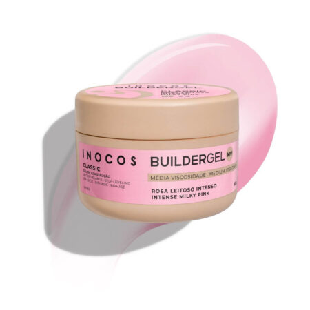 Gel de Construção Classic Rosa Leitoso Intenso Média Viscosidade 50g - Inocos