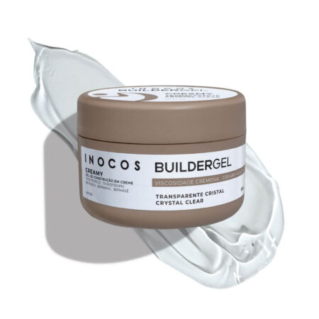 Gel de Construção Creamy Transparente Cristal Viscosidade Cremosa 50g - Inocos