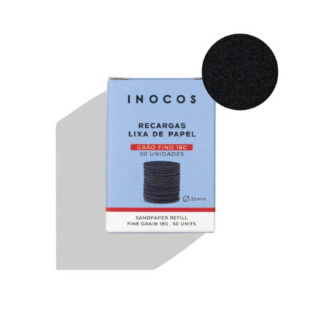 Recargas de lixa de papel para suporte de Drill - Grão Fino 180 - 50 unidades - Inocos