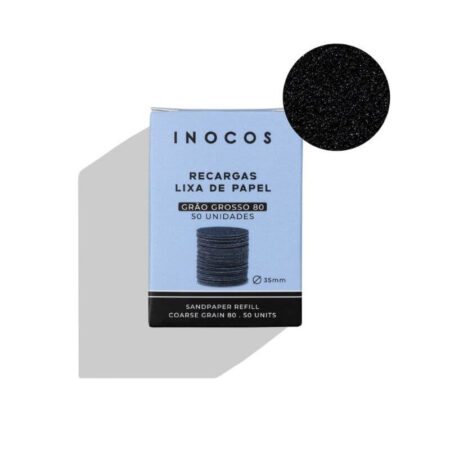 Recargas de lixa de papel para suporte de Drill - Grão Grosso 80 - 50 unidades - Inocos