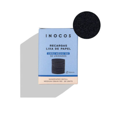 Recargas de lixa de papel para suporte de Drill - Grão Médio 100 - 50 unidades - Inocos