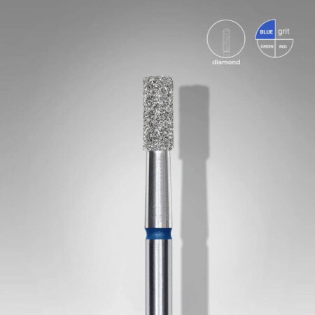 Broca diamantada para pele "cilindro" azul EXPERT diâmetro 2,5 mm, parte útil 6 mm (FA20B025/6) - Staleks