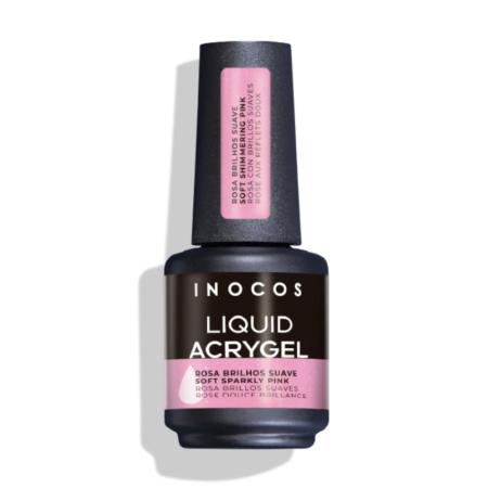Liquid Acrygel Rosa Brilhos Suave 15ml Inocos