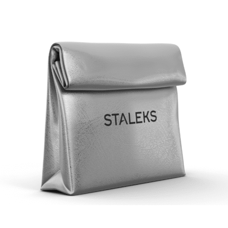 Bolsa de cosméticos STALEKS prateada (BS-01) - Staleks
